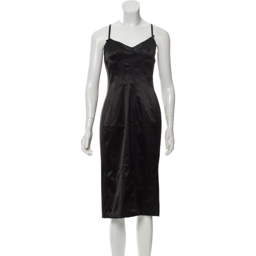 DOLCE & GABBANA Satin Midi Dress